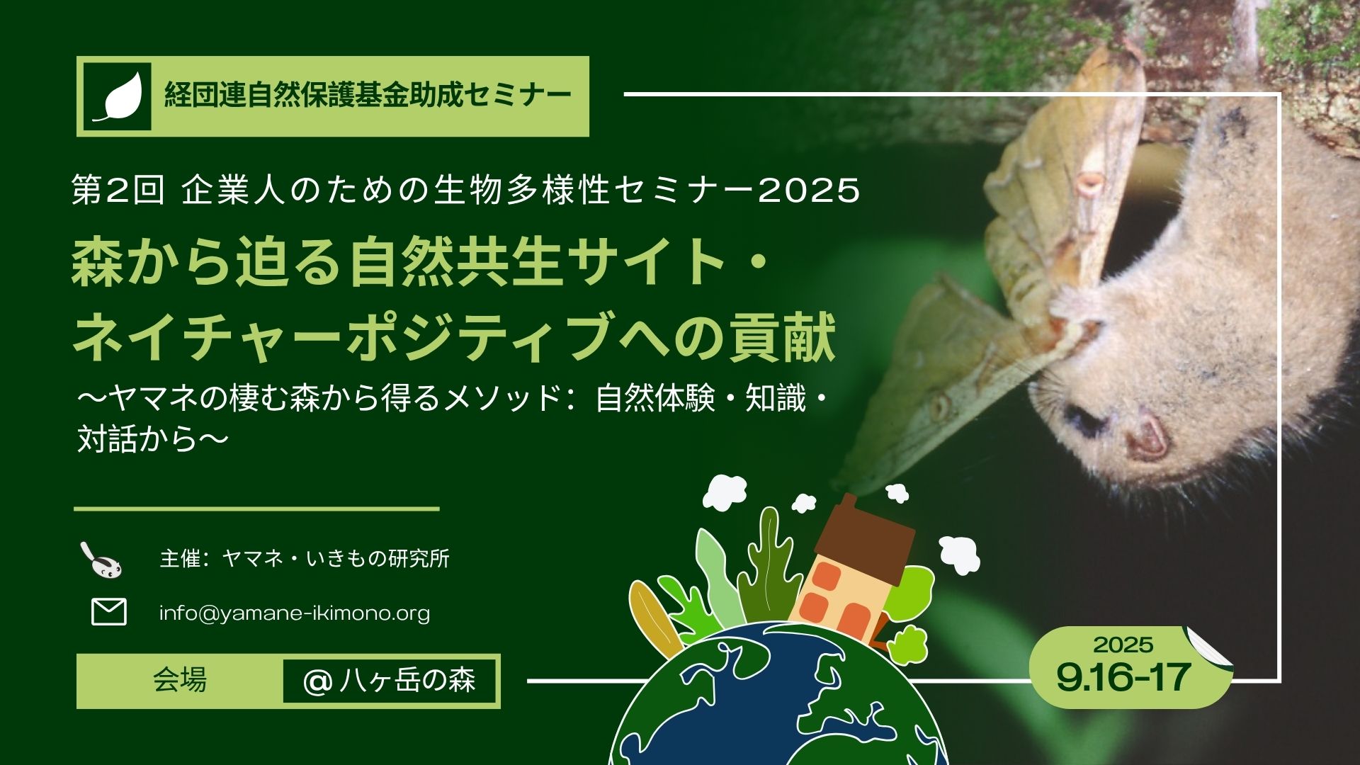 ヤマネ・いきもの研究所｜Dormouse & Wildlife Institute