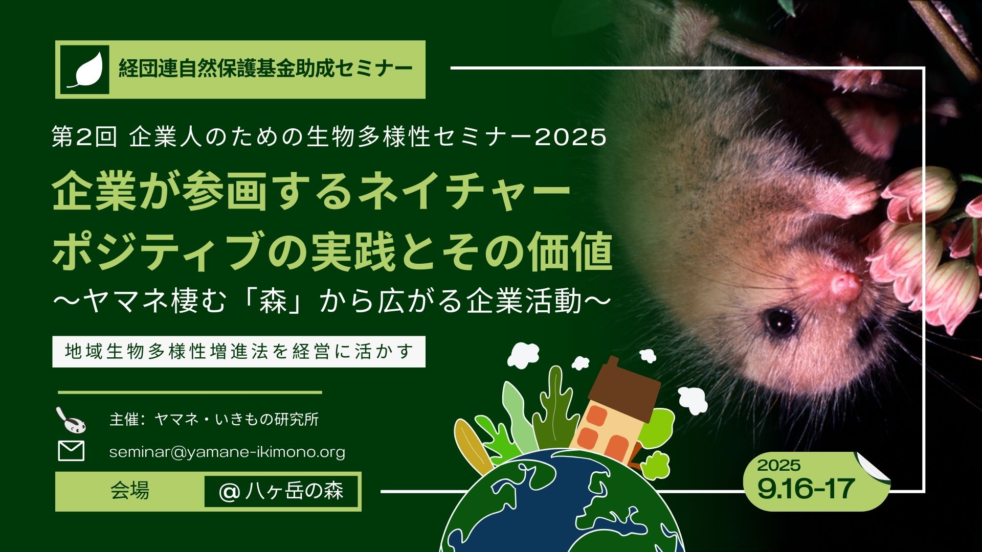 ヤマネ・いきもの研究所｜Dormouse & Wildlife Institute